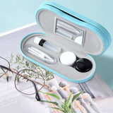 Coffret portable AITIME double-face pour lunettes et accessoires marbré.