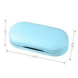 Ensemble portable AITIME marbré pour lunettes et lentilles en déplacement.