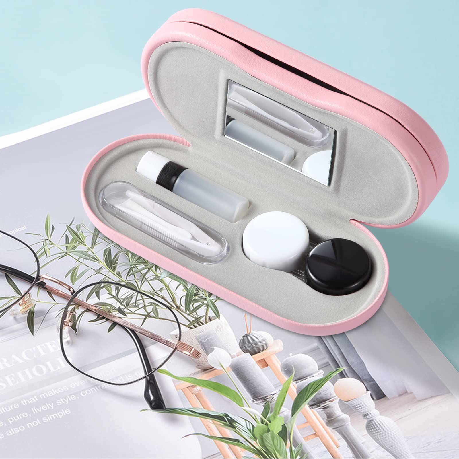 AITIME étui lunettes double-face marbré, rangement élégant