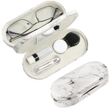 AITIME étui-lunettes-lentilles-marbre-01 protège et range lunettes de manière compacte.