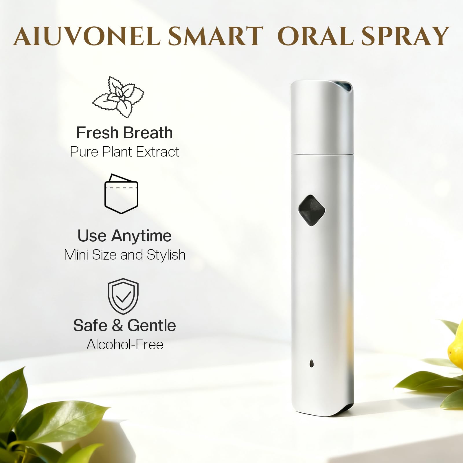 Aiuvonel commande simple par bouton unique pour une utilisation sans effort.