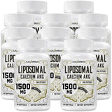 AJAXERRUE Calcium AKG liposomal, bouteille prête pour énergie durable et absorption améliorée.