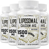 AJAXERRUE Liposomal Calcium AKG, bouteille visible, soutien potentiel à l'équilibre énergétique quotidien.