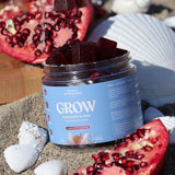 Akasha Grow Gummies algues kelp, source naturelle pour soutien capillaire.
