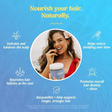 Gommes Akasha Grow goût grenade paradisiaque, plaisir quotidien pour la routine cheveux.