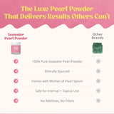 Akasha Superfoods Poudre de perles dans thé, dissolution douce et neutre.