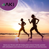 Baies sèches utilisées pour AKI ORGANIC Haskap Extract de qualité.