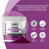 Pouvoir des antioxydants AKI ORGANIC Haskap Extract pour les défenses naturelles.