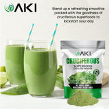 AKI ORGANIC Ingrédients chou frisé-brocoli: sources de vitamines et fibres
