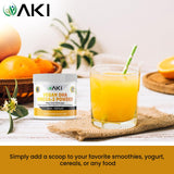 AKI ORGANIC Poudre DHA sans goût, idéal pour yaourt et boissons sans arôme