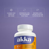 AKKA Premium Liver Cleanse – bouteille tenue, usage quotidien facile.