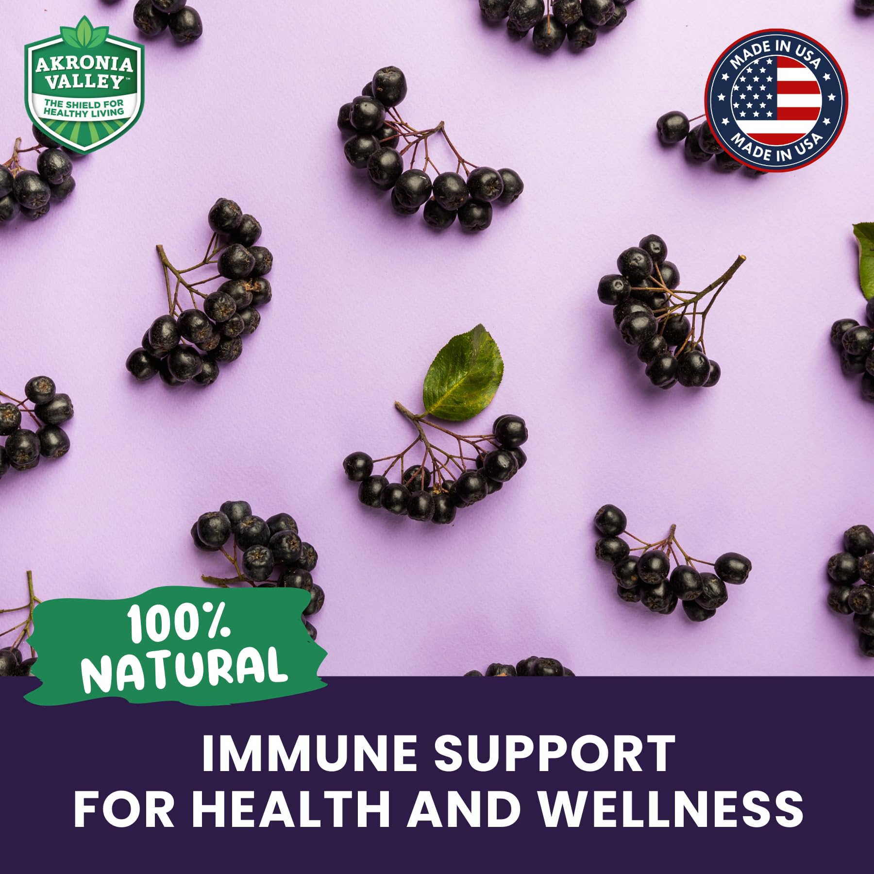 Polyphénols des baies d'Aronia dans les gommes Akronia Valley