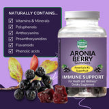 Prise facile avec Akronia Valley Aronia, trois gommes par jour