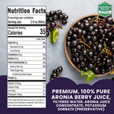 Jus aronie Akronia Valley: extraits naturels riches en polyphénols.
