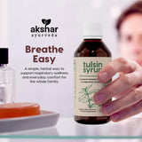 AKSHAR Tulsin Syrup – Production GMP, assurance qualité et sécurité.