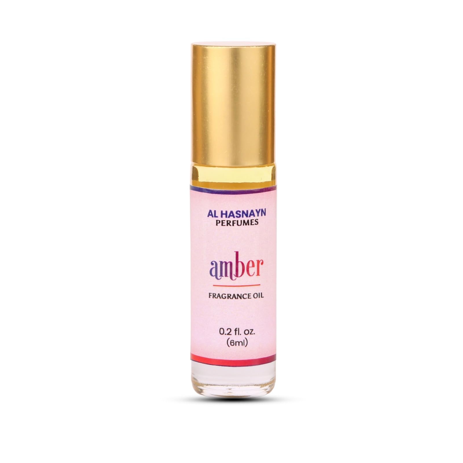AL HASNAYN Amber Roll-On – Bouteille compacte pour une tenue parfum durable.