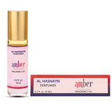 AL HASNAYN Amber Roll-On – Huile parfumée de qualité supérieure pour expérience sensorielle.