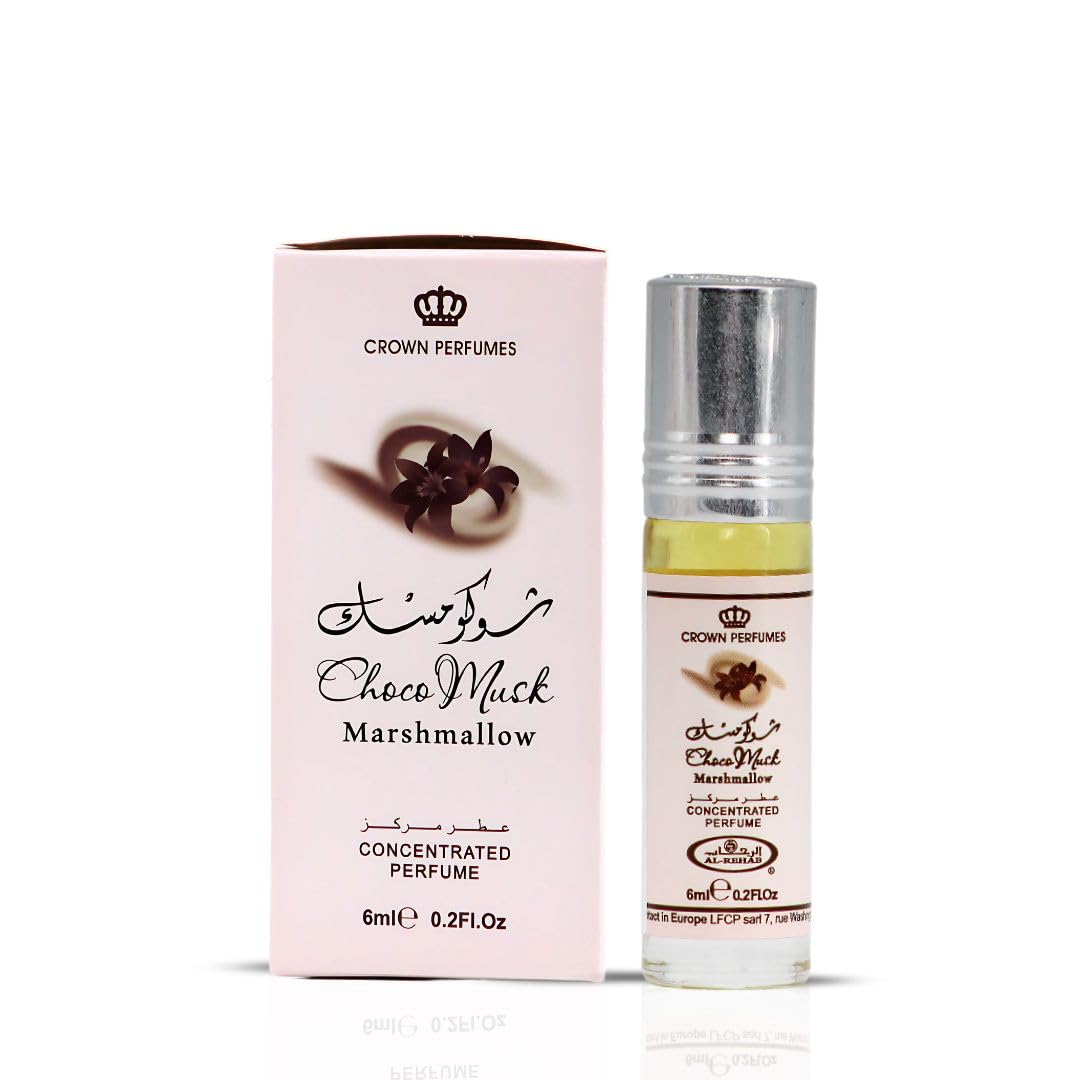Al-Rehab Choco Musk Marshmallow — bouteille élégante prête pour une application discrète.