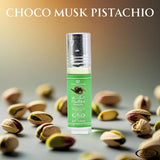 Al-Rehab Choco Musk Pistachio – cœur cacao riche pour une profondeur veloutée.