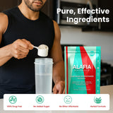 Boisson protéinée fraise d’Alafia Naturals adaptée au sport et à la récupération