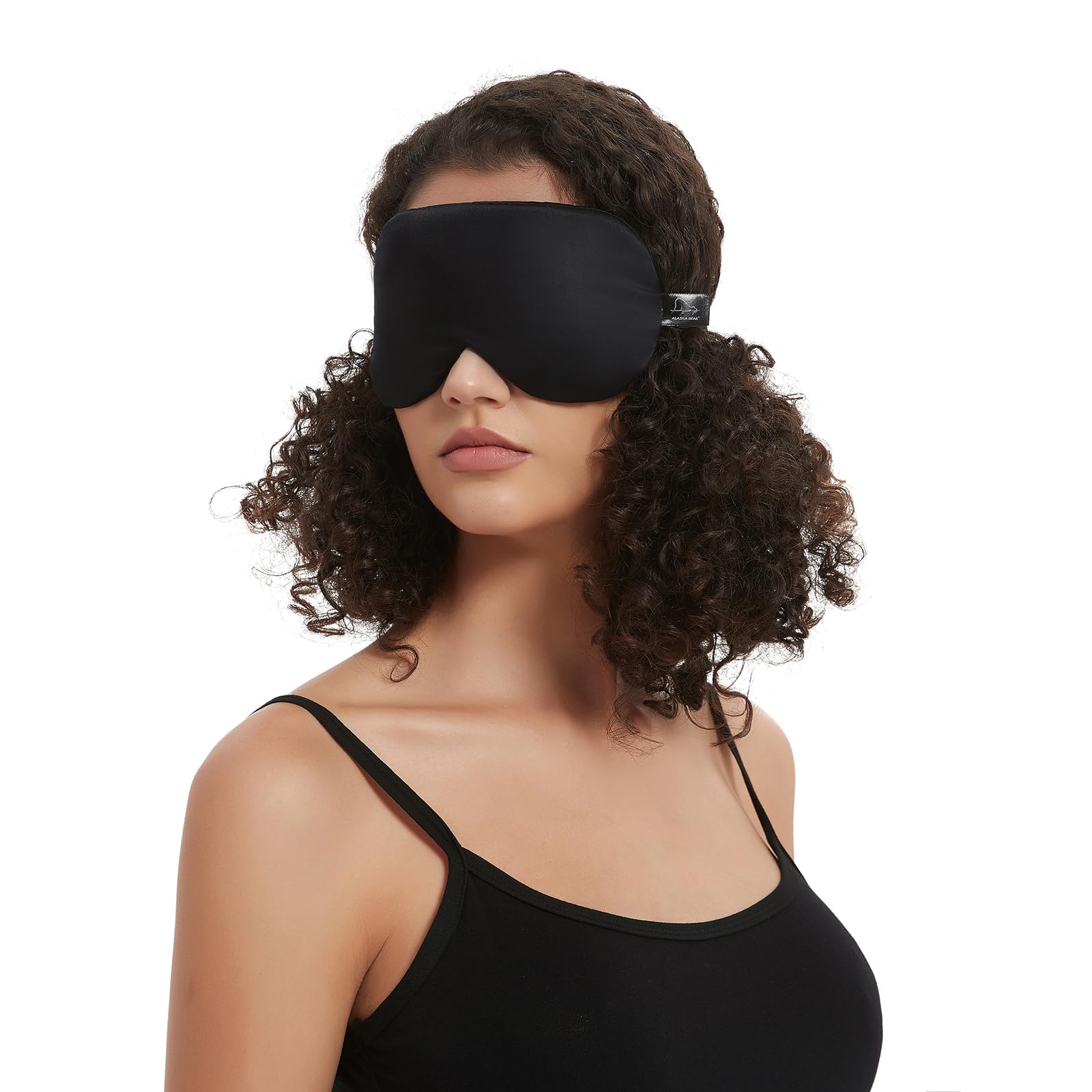 ALASKA BEAR masque sommeil soie nez ergonomique pour meilleure adaptation faciale