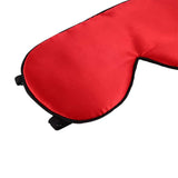 ALASKA BEAR masque-yeux rebord nasal soie rouge: obscurité optimisée et confort