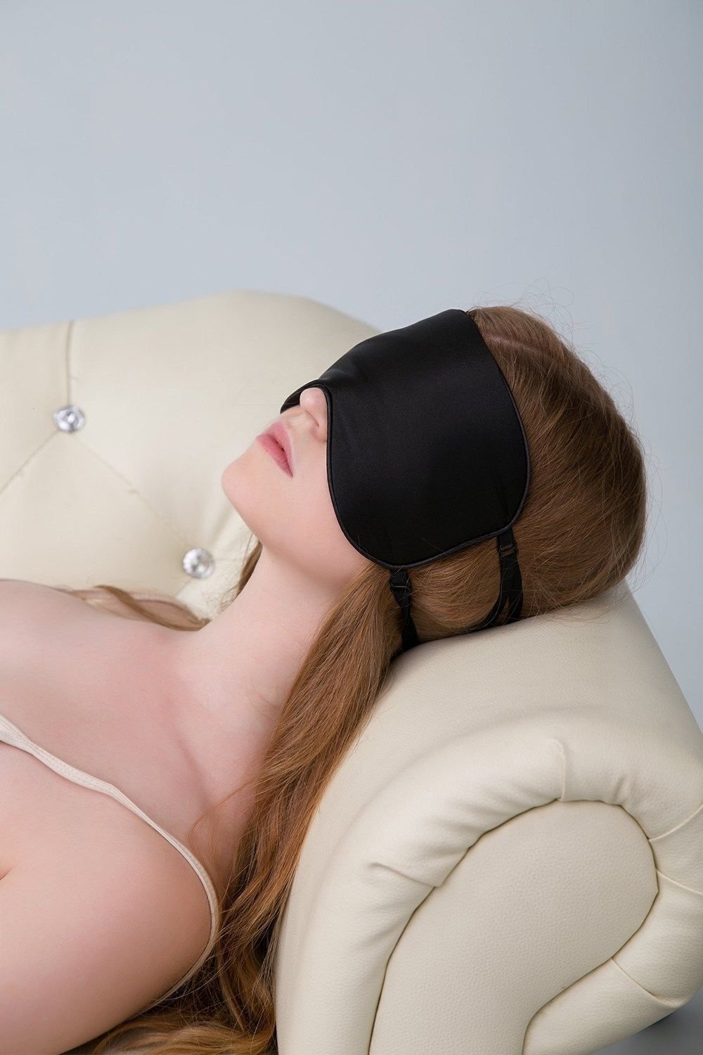 ALASKA BEAR masque yeux: soie respirante qui n’absorbe pas les crèmes