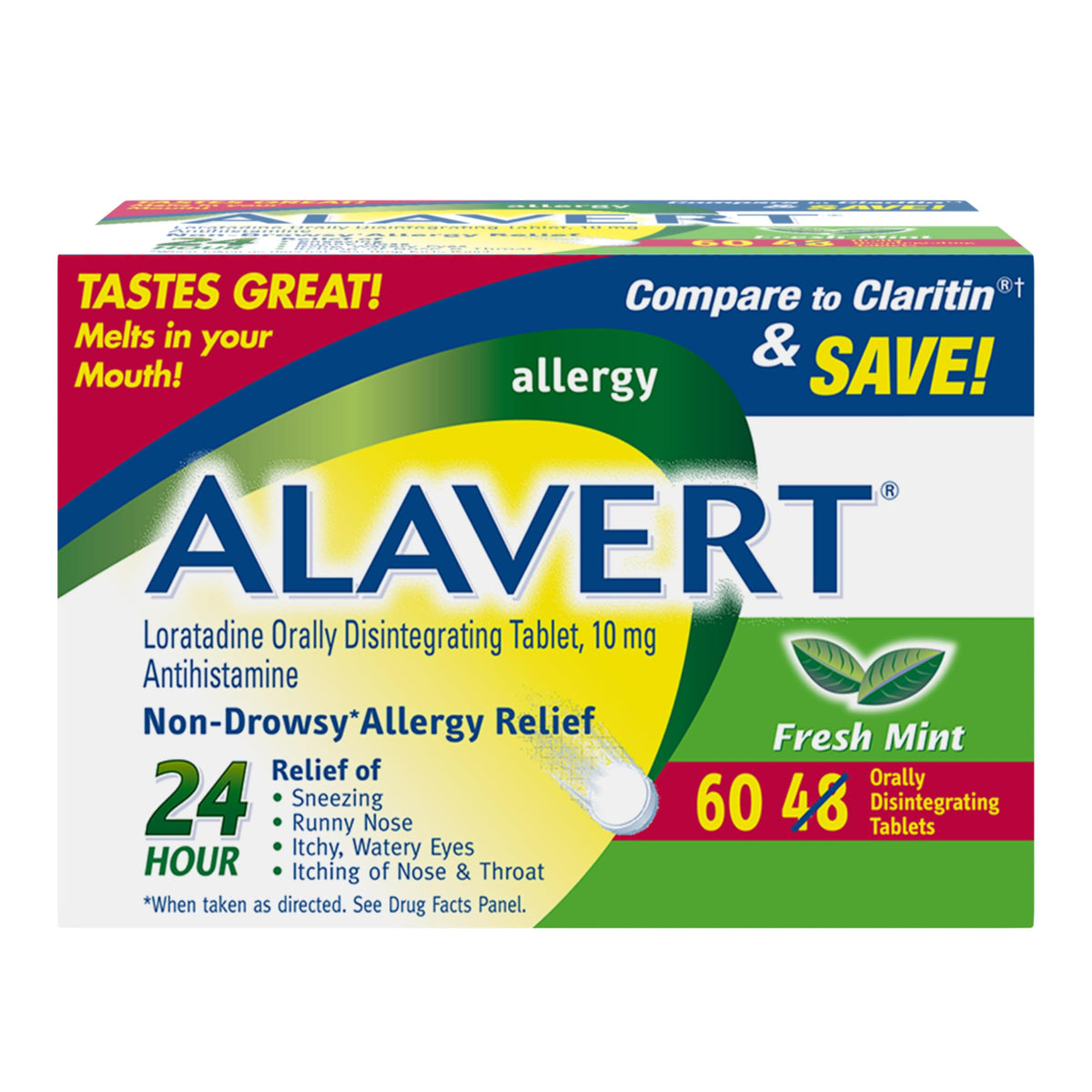 Alavert: tablette fondante en bouche, soulagement rapide sans eau.