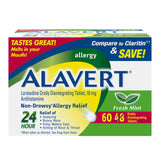 Alavert: tablette fondante en bouche, soulagement rapide sans eau.