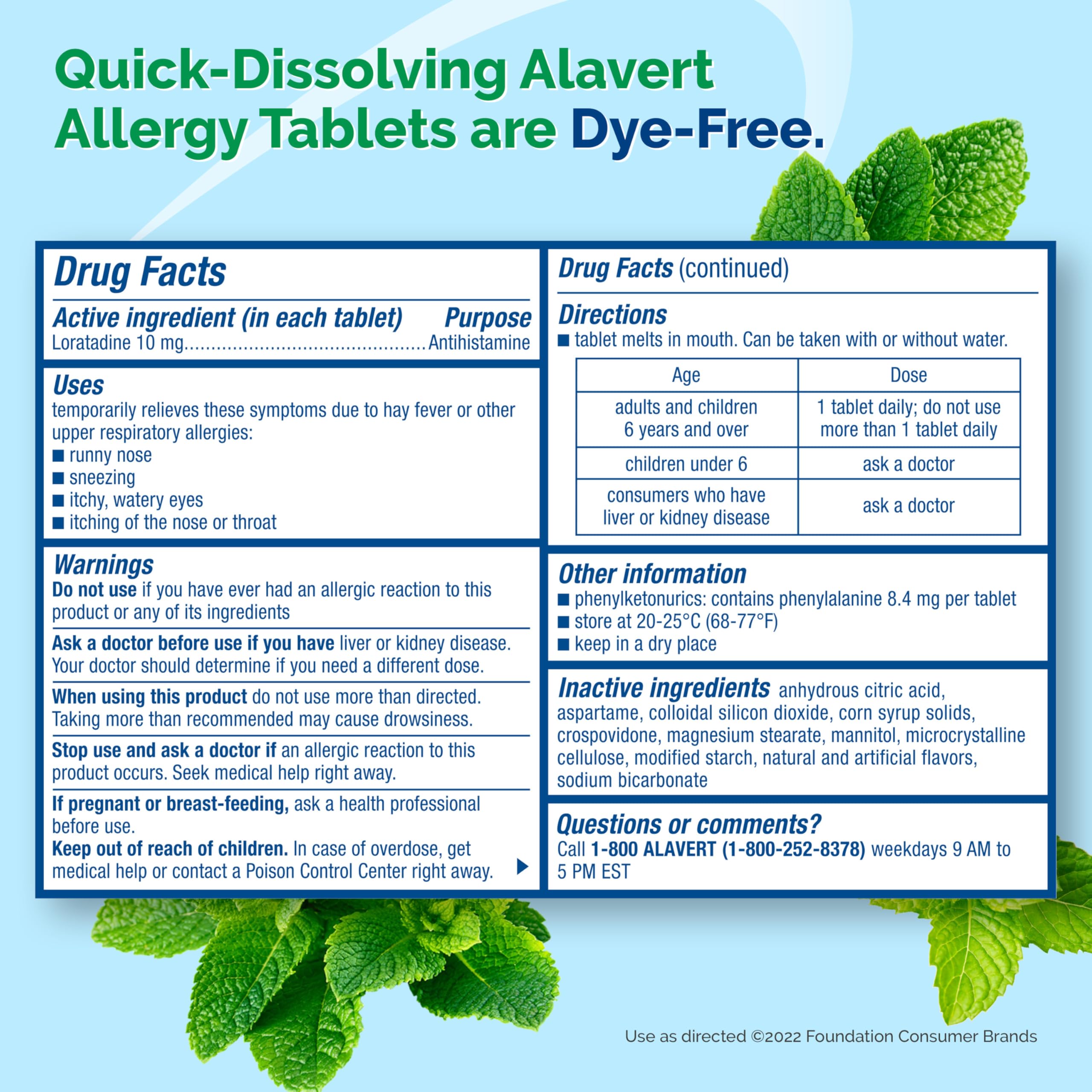 Alavert non-sédatif: soulagement sans somnolence, pour rester actif.