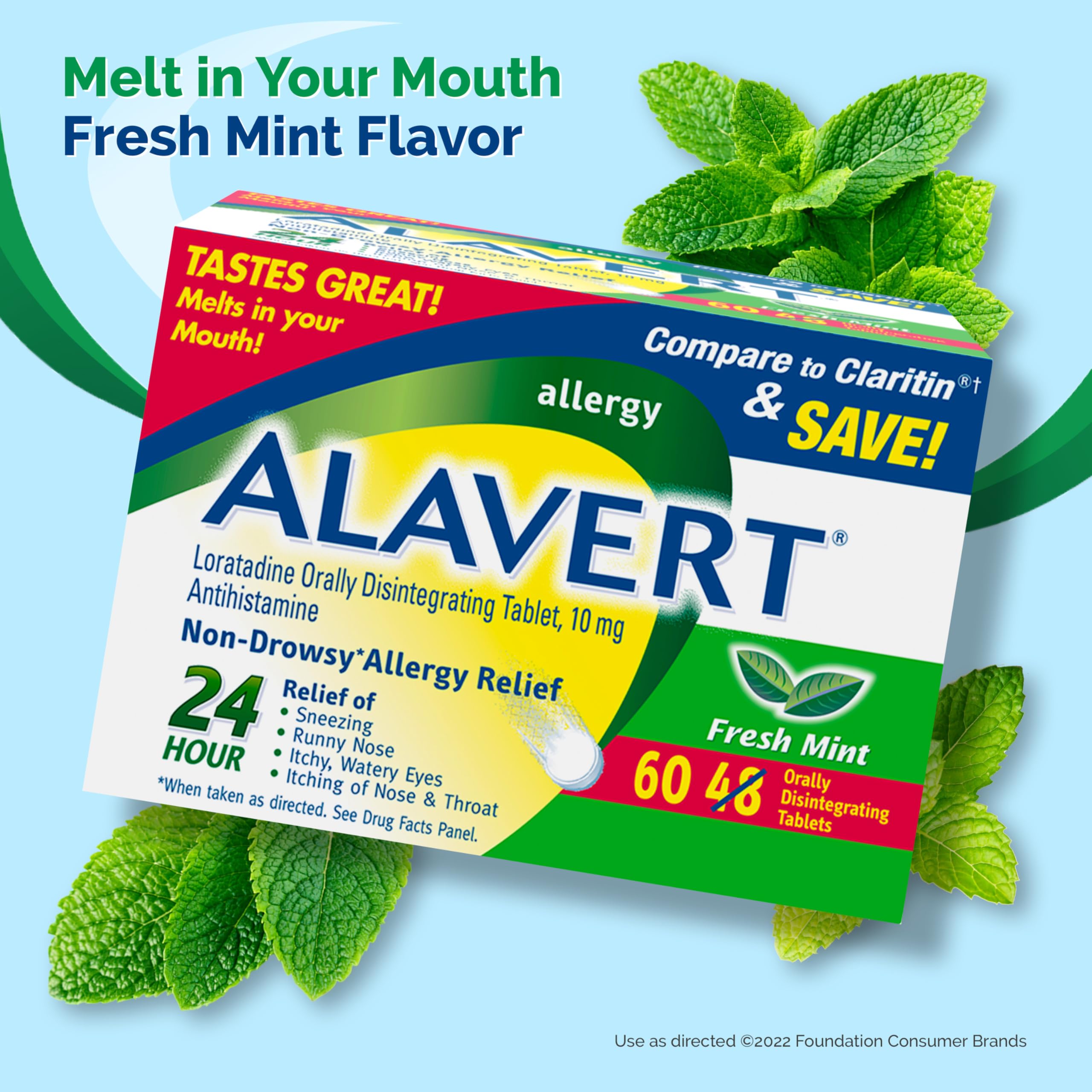 Alavert usage adulte et enfant 6 ans et plus: format pratique.