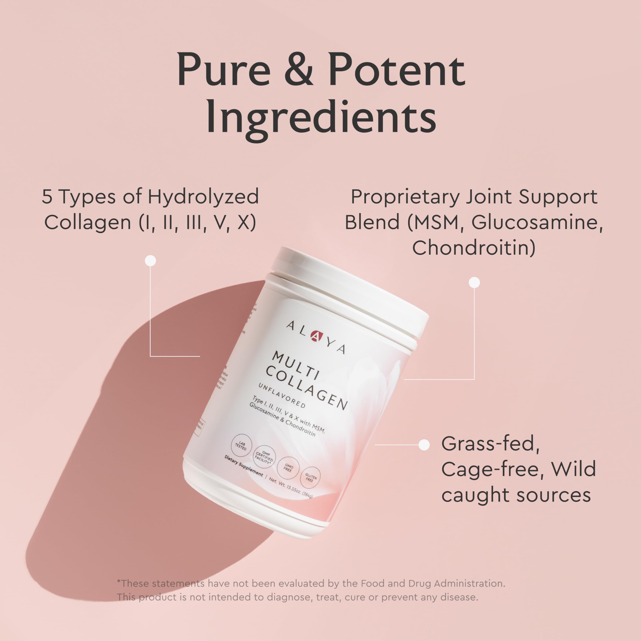 Alaya Multi Collagen se mélange au lait ou yaourt pour petit-déjeuner