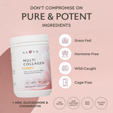 Flacon Alaya Naturals multi collagène vanille, pratique pour routine quotidienne