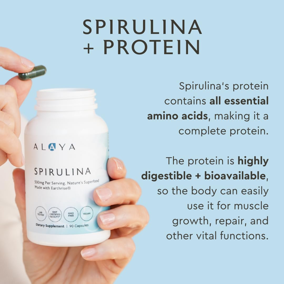 Spiruline Alaya Naturals d’origine hawaïenne Kailua-Kona, source naturelle et pure.