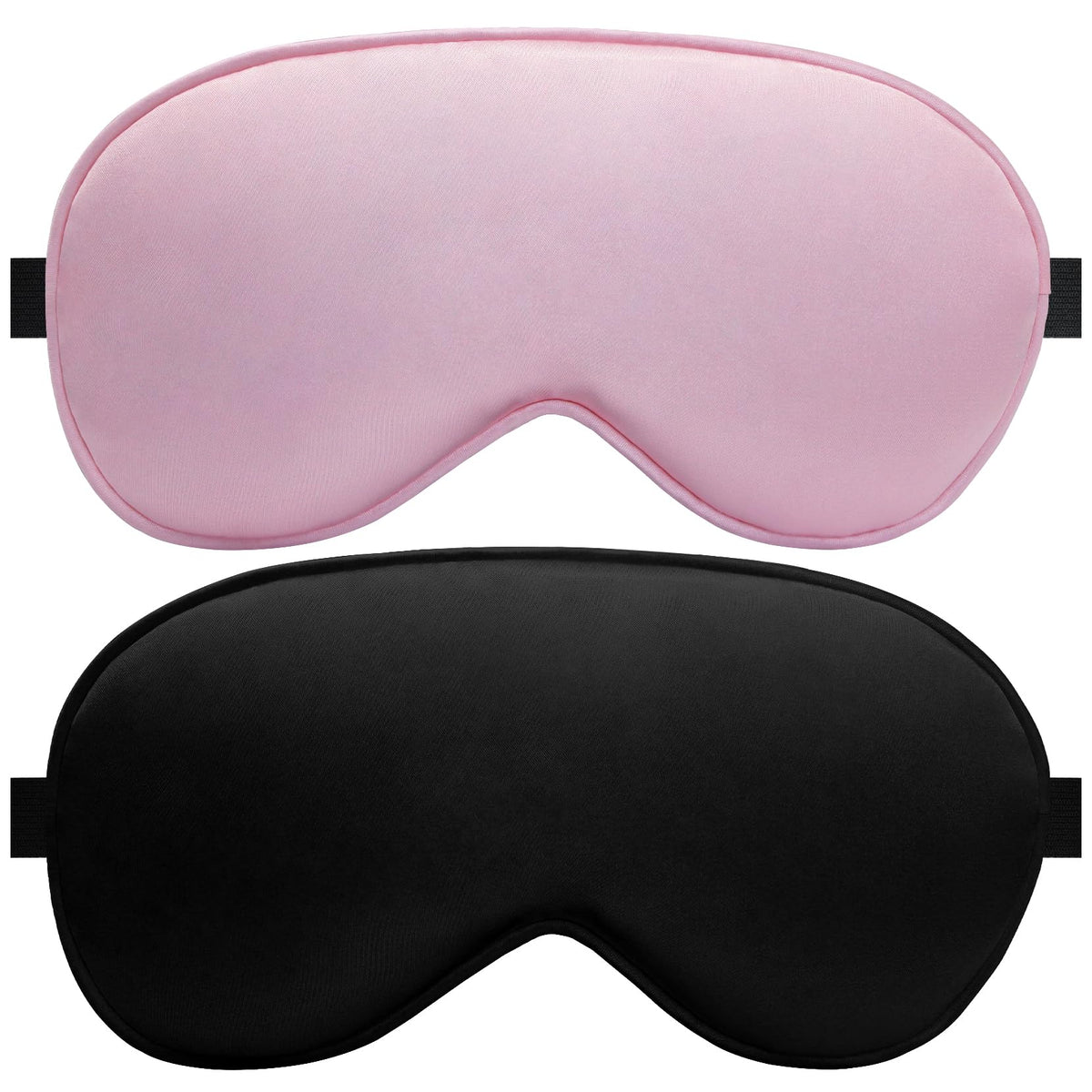 Masque en soie Albatross Health New England, rose et noir, offre un confort doux.