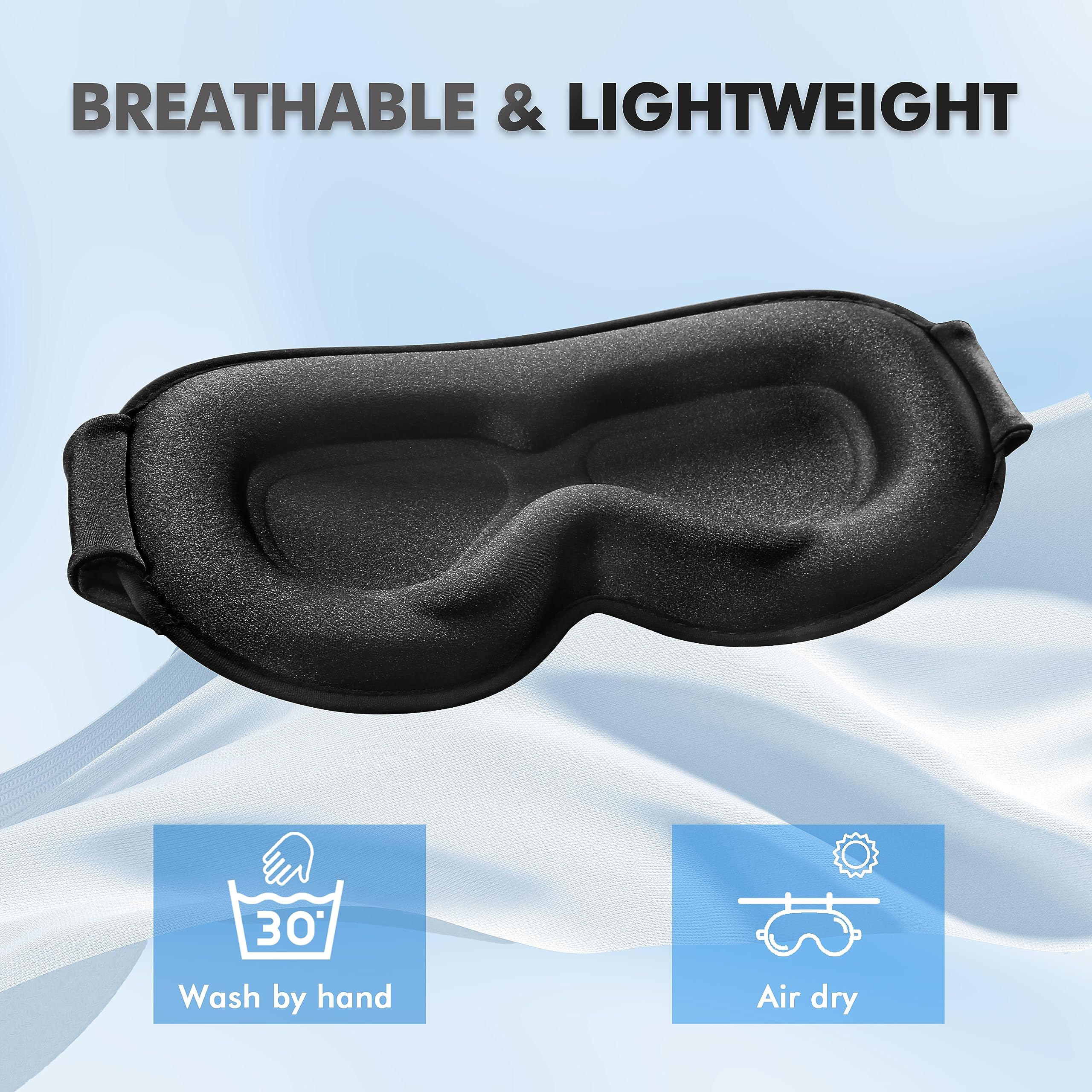 Albatross Sommeil Masque Yeux Blocage Lumière – idéal pour voyages et siestes.