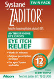 Pack double Zaditor d’Alcon offrant une solution pratique pour une utilisation prolongée.