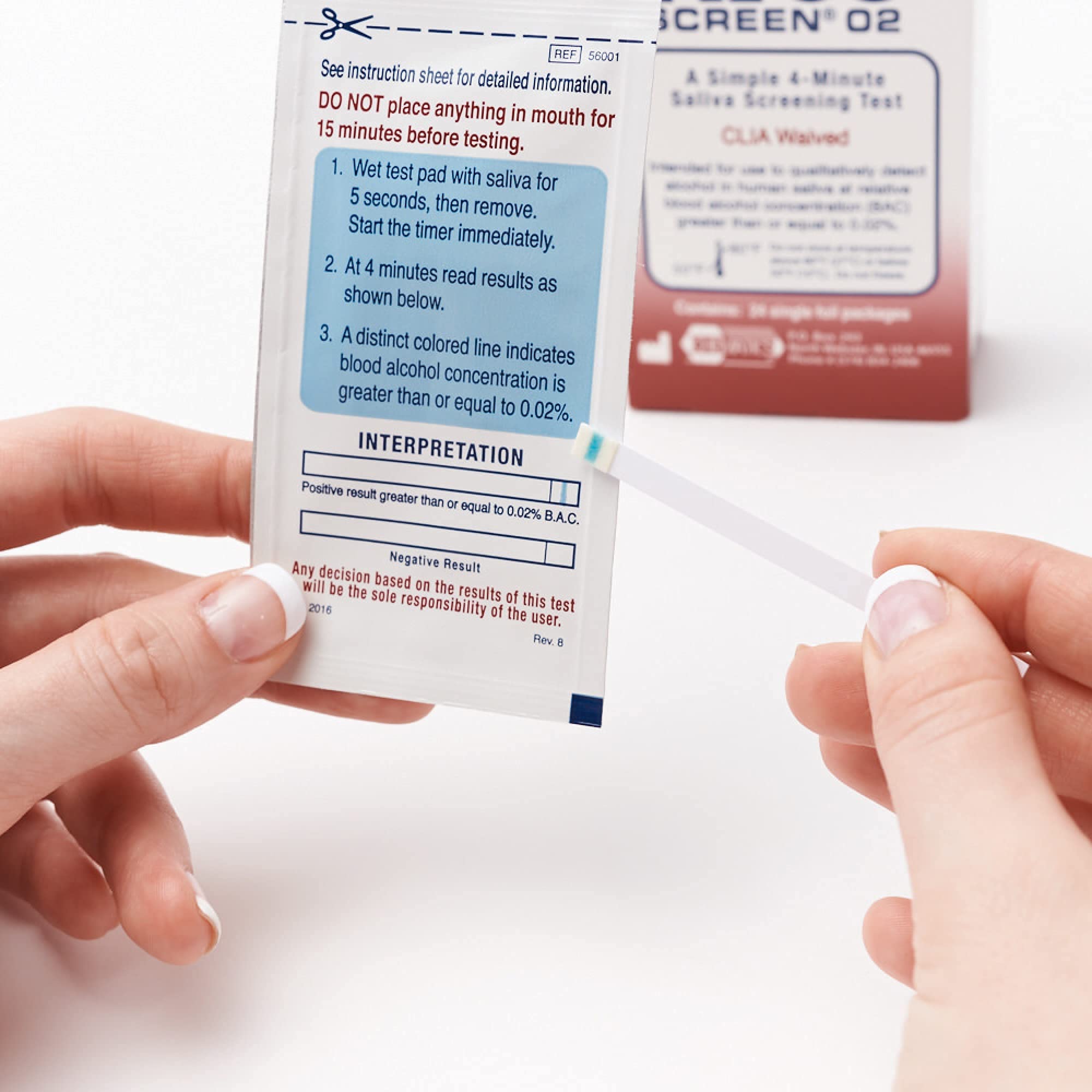AlcoScreen indication en deux minutes – résultat rapide et fiable.