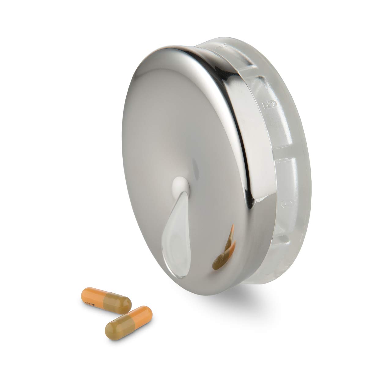 Alessi BM08 YoYo - détail résine: finition résistante et accessoire utile pour vos pilules