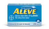 Aleve bouteille 220 mg, soulagement quotidien potentiel.