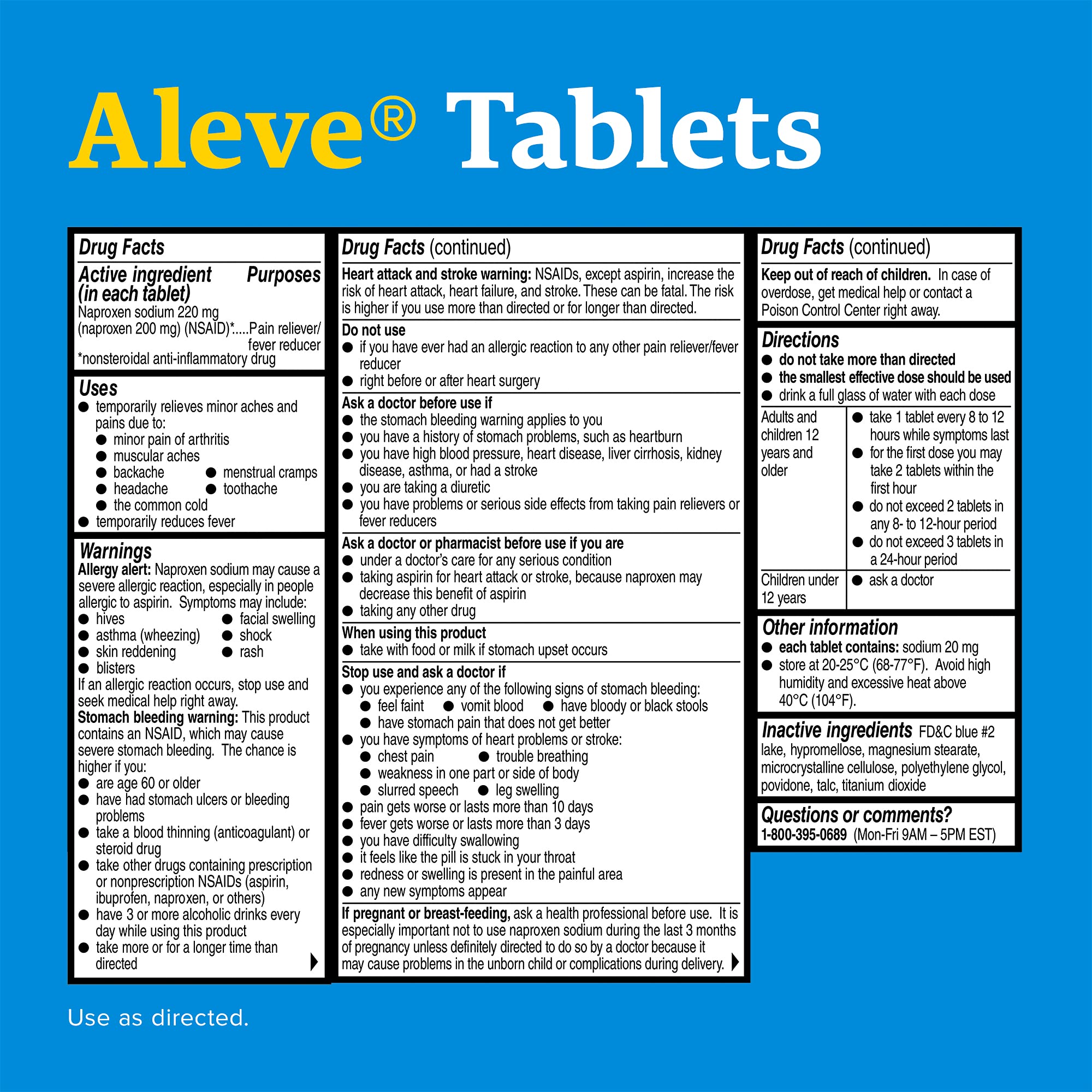 Aleve crampes menstruelles, soulagement potentiel des douleurs.