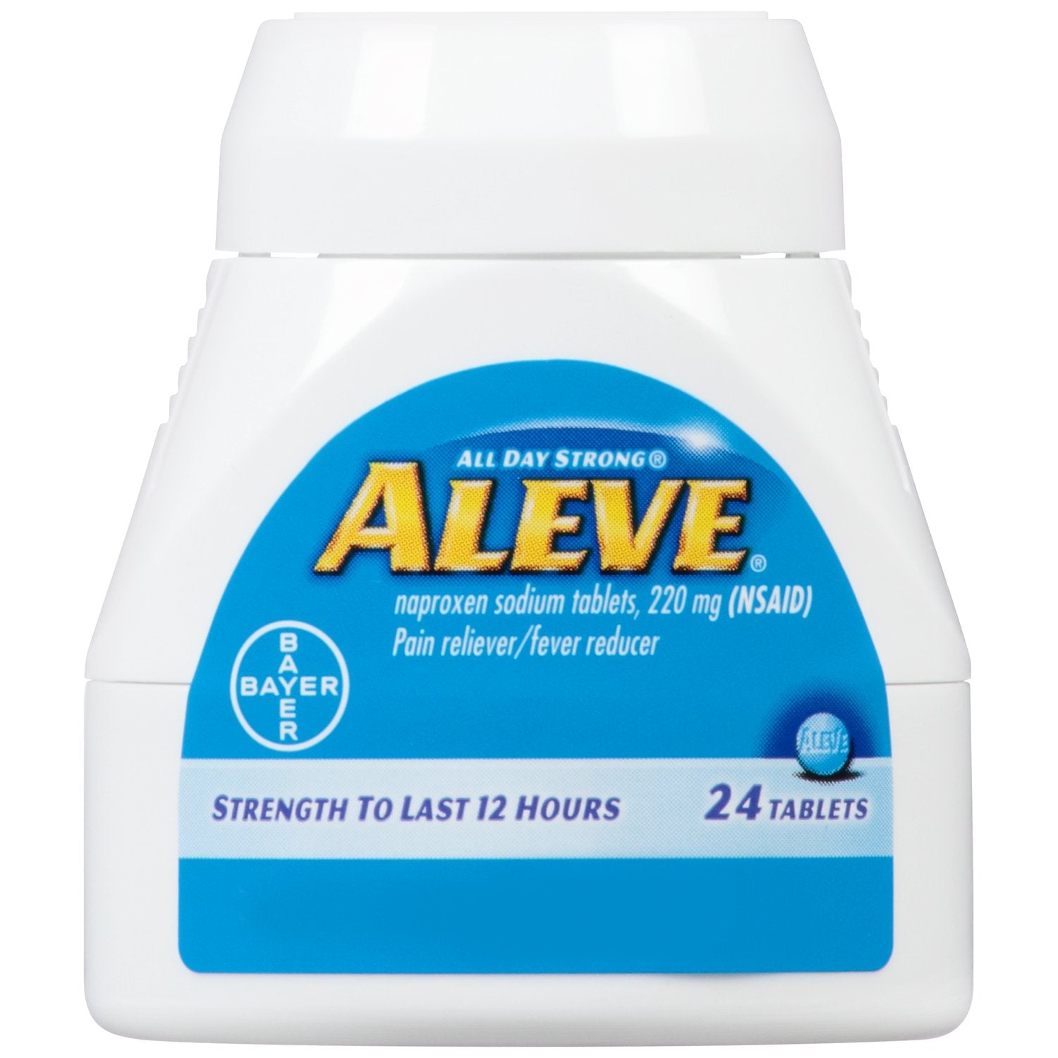 Notice d'utilisation Aleve, guide rapide pour le dosage recommandé.