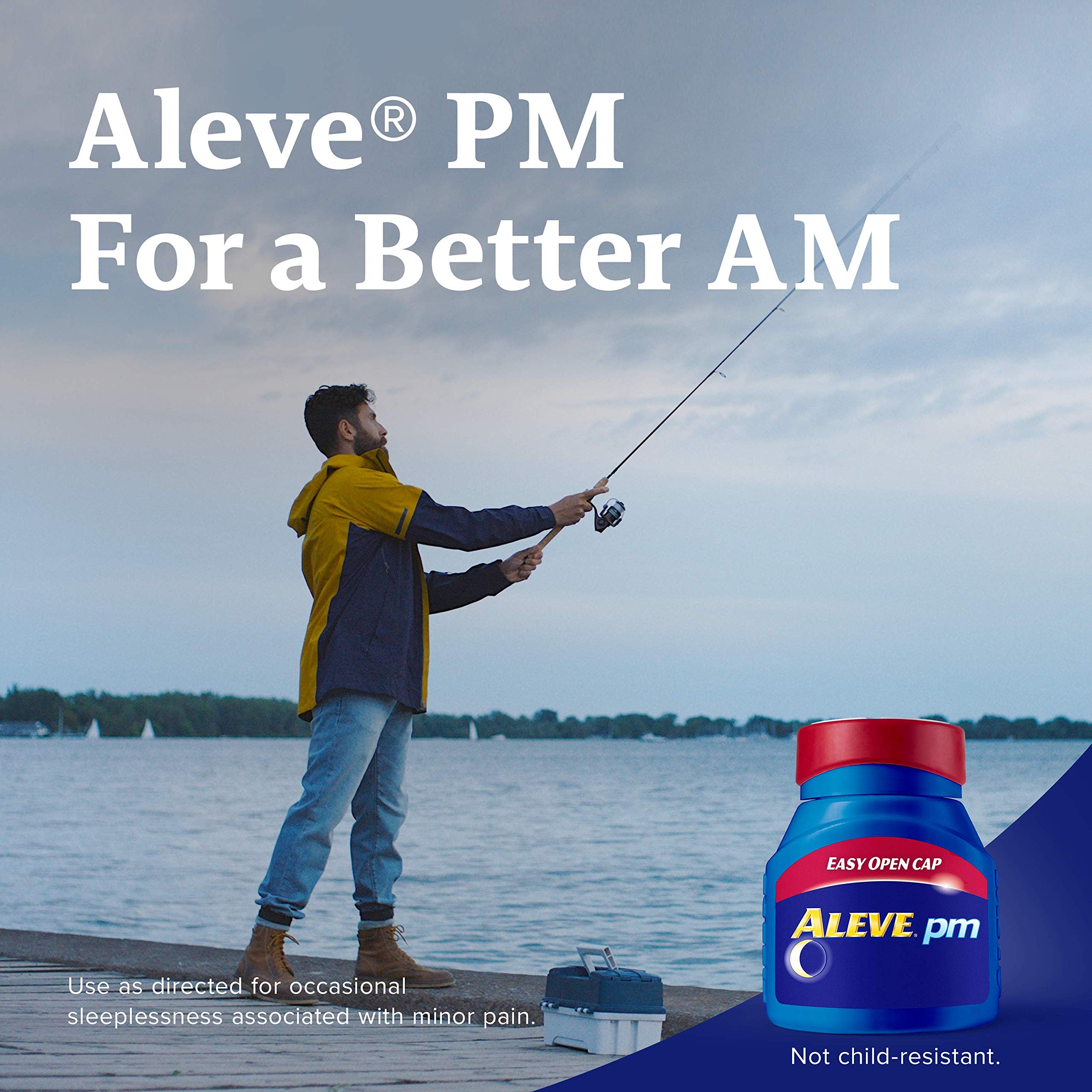 Aleve PM – flacon-design permet une prise stable et pratique en déplacement.