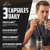 Alex Jones Naturals, capsules Shilajit, format pratique pour une énergie durable.