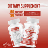 Capsules probiotiques Alex Jones Naturals, prise quotidienne facile pour le confort digestif.