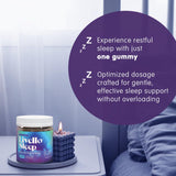 Gommes posées sur table montrant la simplicité d’usage d’Alexsyn Livello Sleep