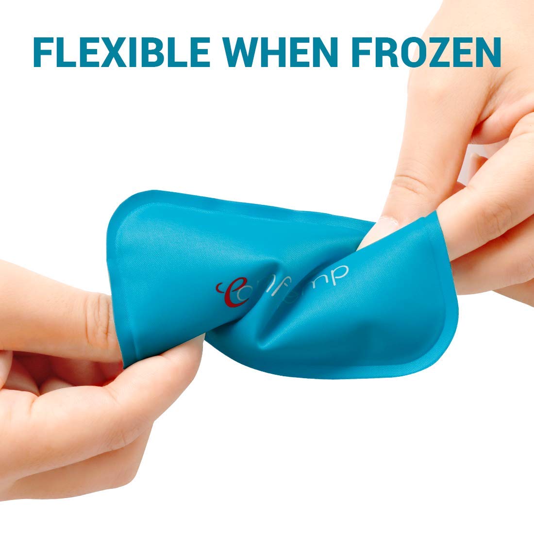AlierGo glace pliable après congélation, flexible autour des zones ciblées.