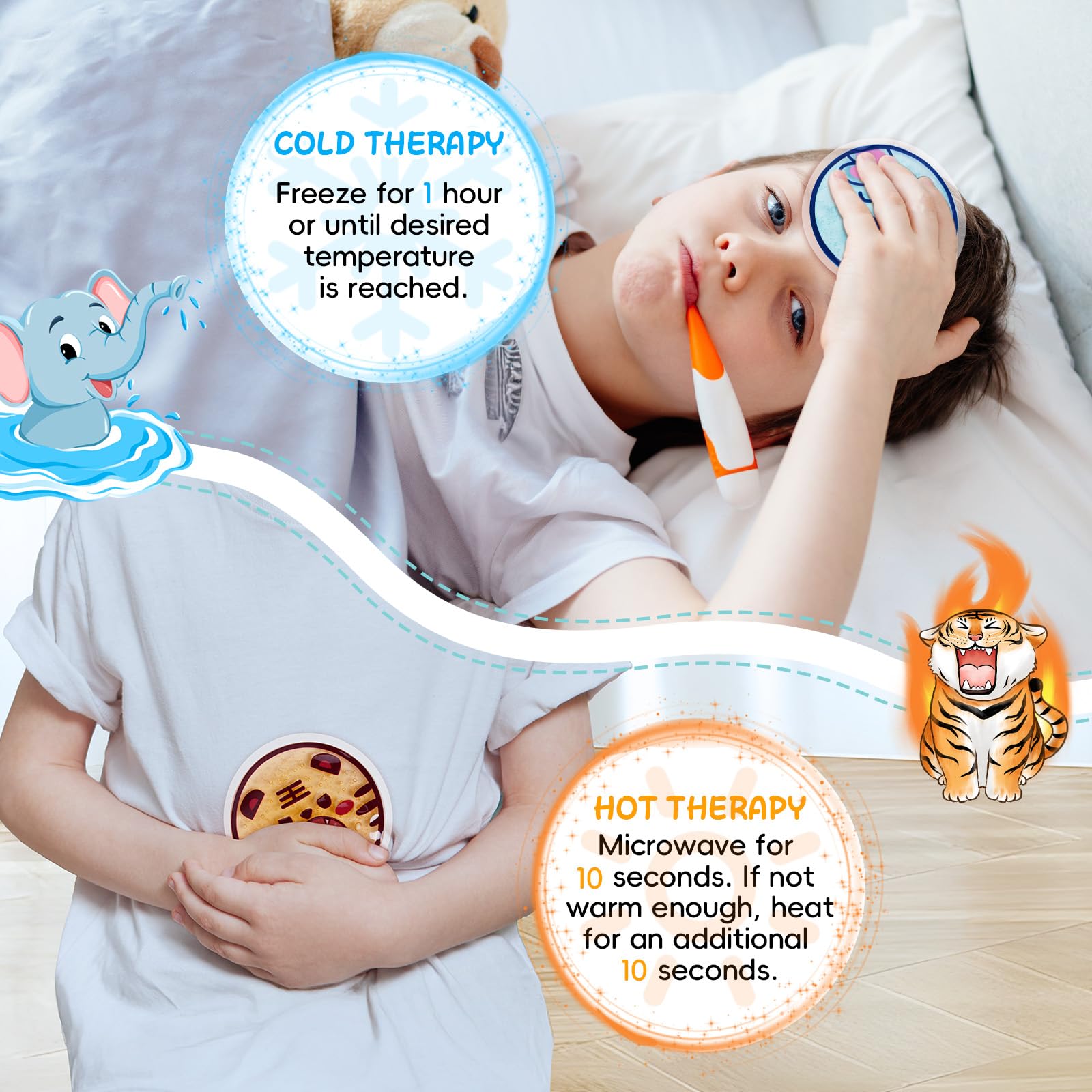 AlierGo Jungle Buddy design grenouille, adaptable pour les genoux et petites blessures