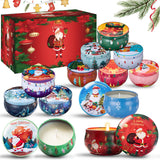 Bougies Alikiai Noel ensemble 12 parfums ambiance chaleureuse a domicile