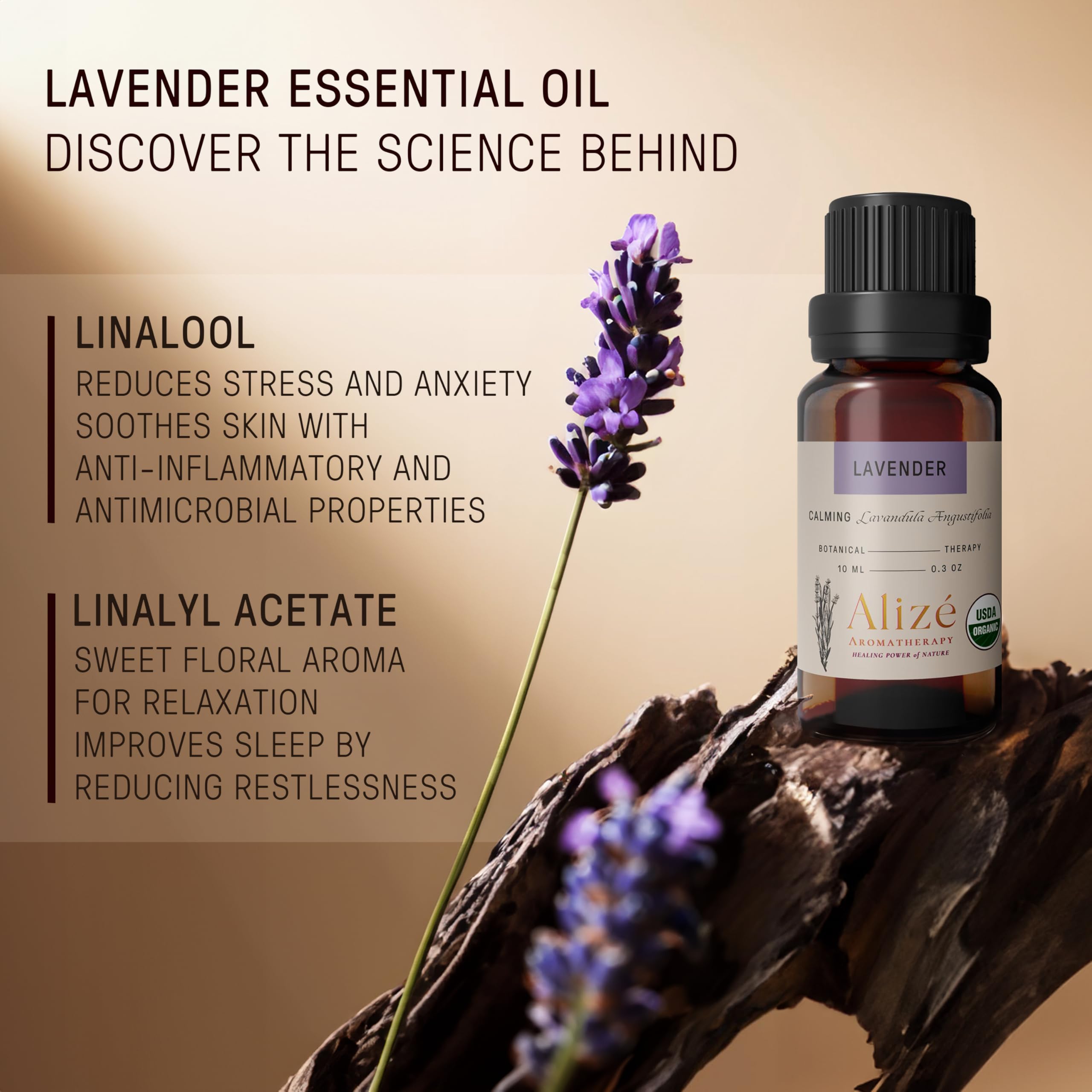 Alizé Aromatherapy diffusion lavande, ambiance relaxante pour maison et bureau.